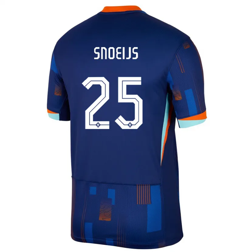 Danxen Dzieci Holandia Katja Snoeijs #25 Niebieski Wyjazdowa Koszulka 24-26 Koszulki Klubowe