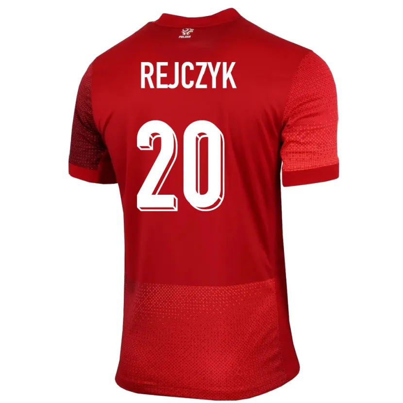 Danxen Dzieci Polska Filip Rejczyk #20 Czerwony Wyjazdowa Koszulka 24-26 Koszulki Klubowe