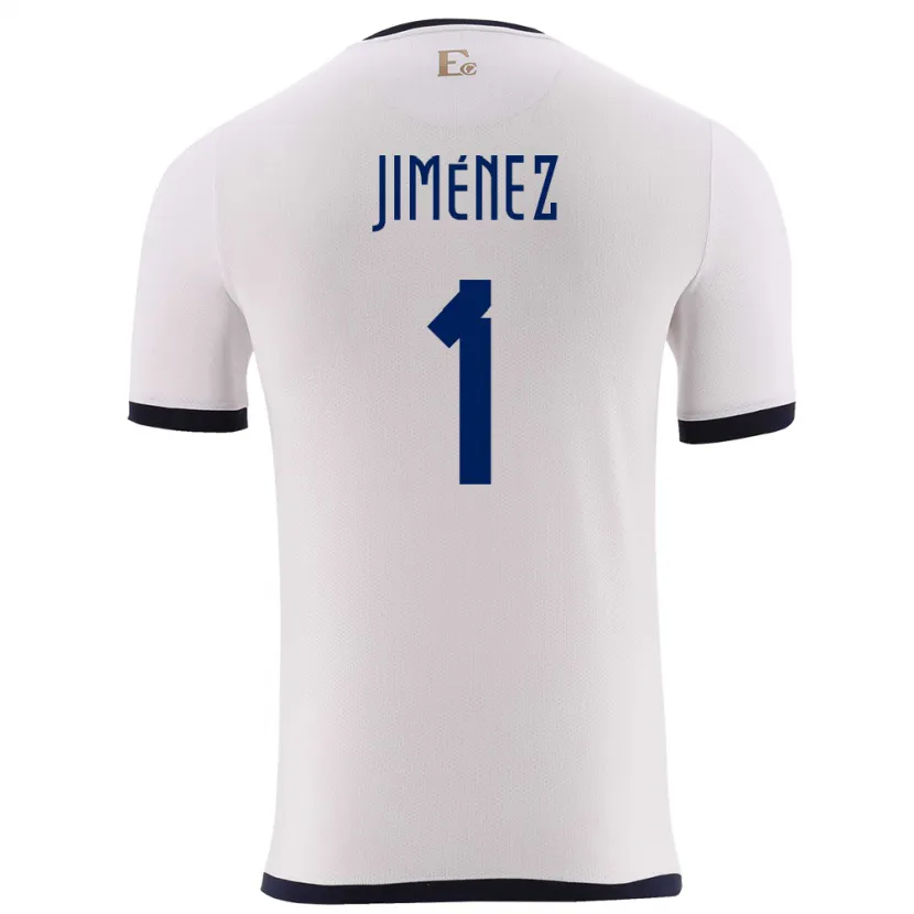 Danxen Dzieci Ecuador Tony Jimenez #1 Biały Wyjazdowa Koszulka 24-26 Koszulki Klubowe