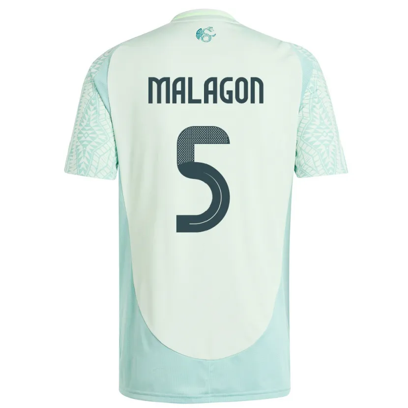 Danxen Dzieci Meksyk Luis Malagon #5 Lniana Zieleń Wyjazdowa Koszulka 24-26 Koszulki Klubowe