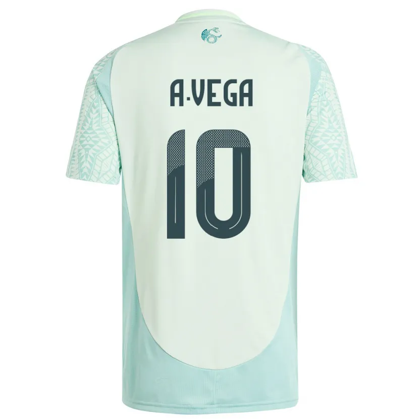 Danxen Dzieci Meksyk Alexis Vega #10 Lniana Zieleń Wyjazdowa Koszulka 24-26 Koszulki Klubowe