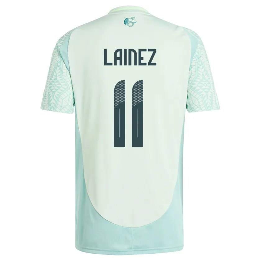 Danxen Dzieci Meksyk Diego Lainez #11 Lniana Zieleń Wyjazdowa Koszulka 24-26 Koszulki Klubowe