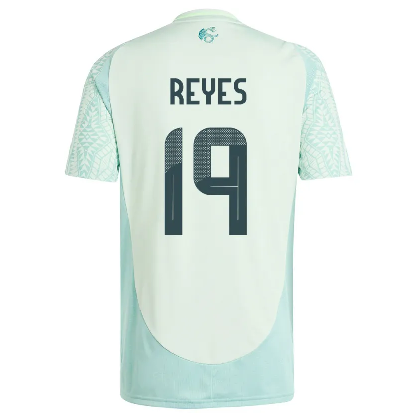 Danxen Dzieci Meksyk Israel Reyes #19 Lniana Zieleń Wyjazdowa Koszulka 24-26 Koszulki Klubowe