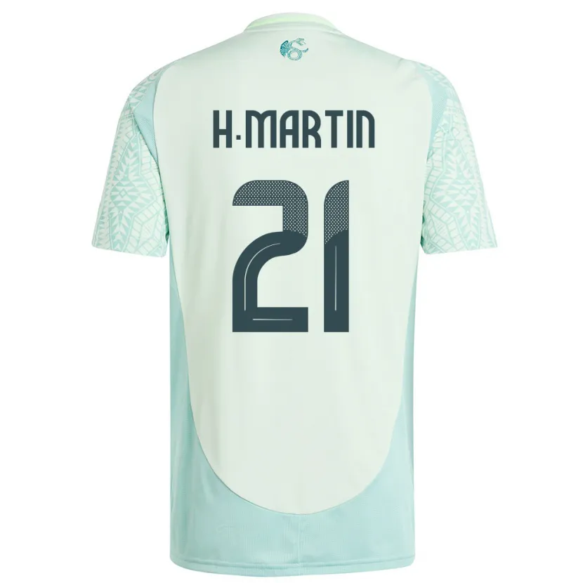 Danxen Dzieci Meksyk Henry Martin #21 Lniana Zieleń Wyjazdowa Koszulka 24-26 Koszulki Klubowe
