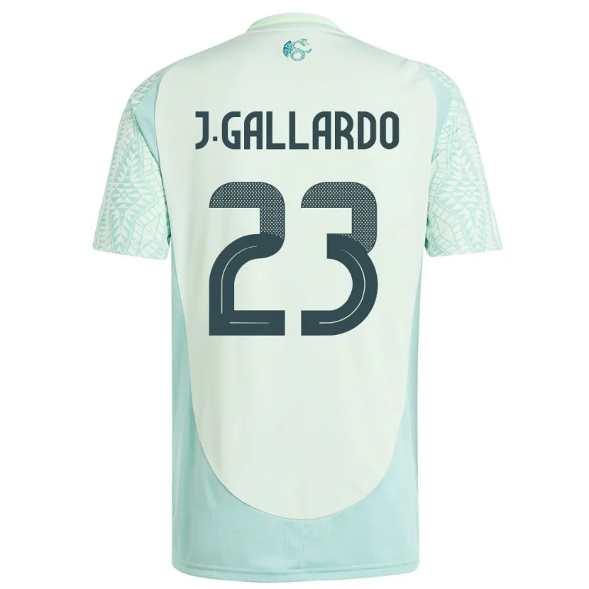 Danxen Dzieci Meksyk Jesus Gallardo #23 Lniana Zieleń Wyjazdowa Koszulka 24-26 Koszulki Klubowe