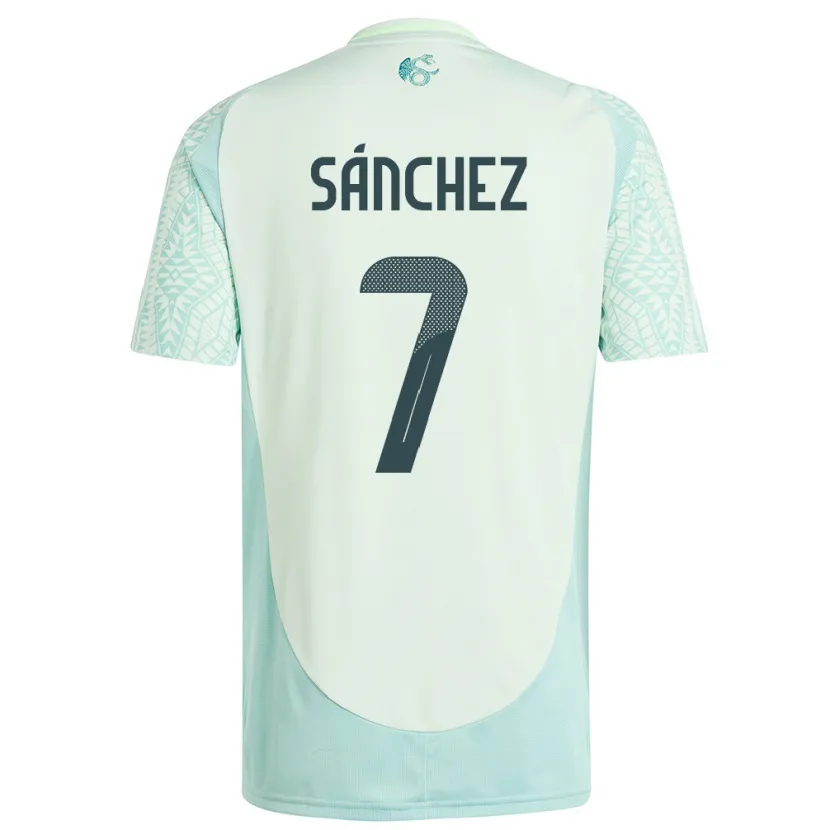 Danxen Dzieci Meksyk Maria Sanchez #7 Lniana Zieleń Wyjazdowa Koszulka 24-26 Koszulki Klubowe