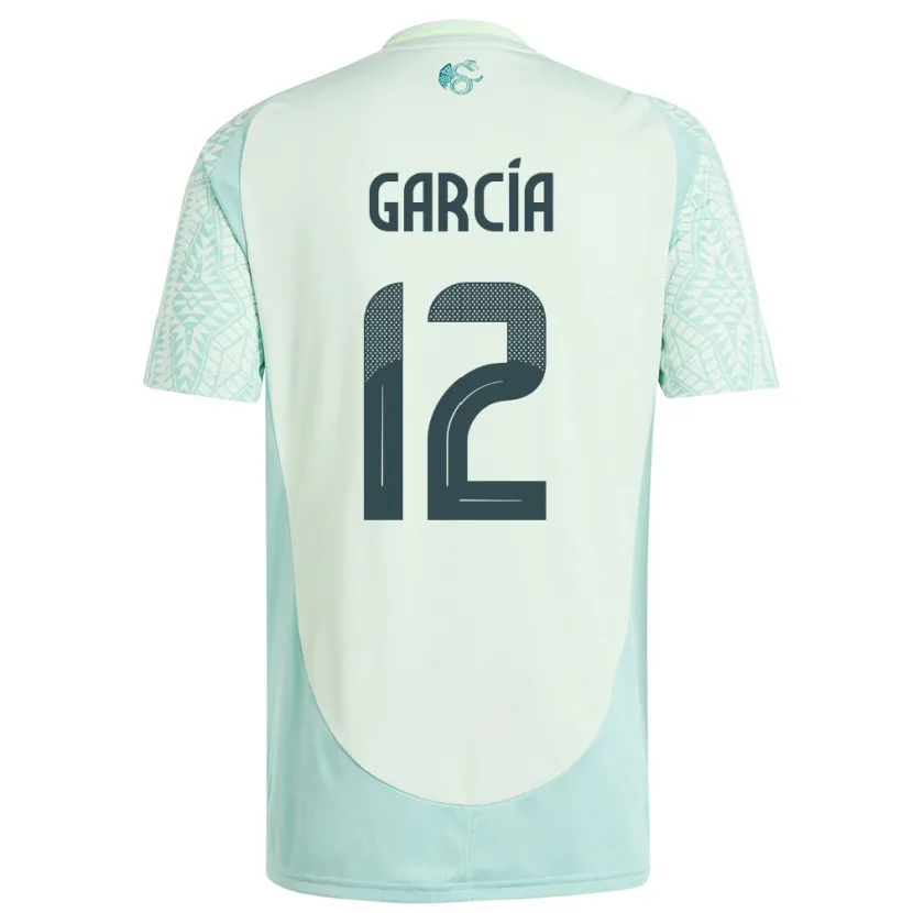 Danxen Dzieci Meksyk Eduardo Garcia #12 Lniana Zieleń Wyjazdowa Koszulka 24-26 Koszulki Klubowe
