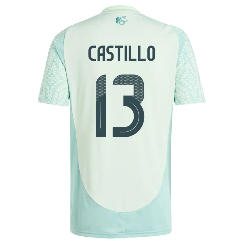 Danxen Dzieci Meksyk Jose Castillo #13 Lniana Zieleń Wyjazdowa Koszulka 24-26 Koszulki Klubowe