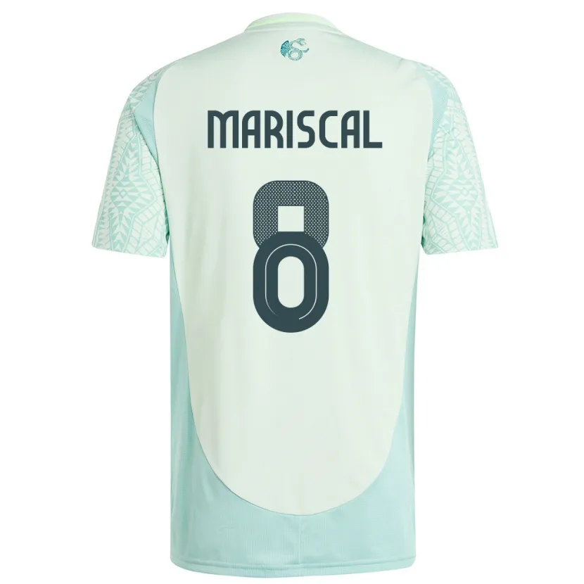 Danxen Dzieci Meksyk Salvador Mariscal #8 Lniana Zieleń Wyjazdowa Koszulka 24-26 Koszulki Klubowe