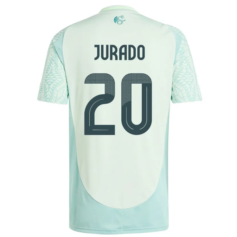 Danxen Dzieci Meksyk Heriberto Jurado #20 Lniana Zieleń Wyjazdowa Koszulka 24-26 Koszulki Klubowe