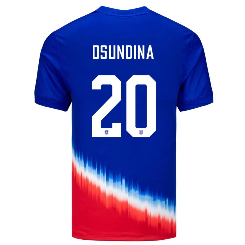 Danxen Dzieci Stany Zjednoczone Korede Osundina #20 Niebieski Wyjazdowa Koszulka 24-26 Koszulki Klubowe