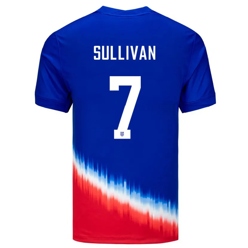 Danxen Dzieci Stany Zjednoczone Quinn Sullivan #7 Niebieski Wyjazdowa Koszulka 24-26 Koszulki Klubowe