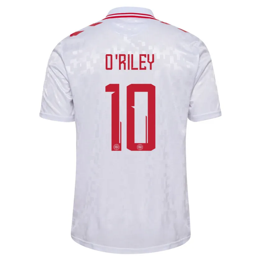 Danxen Dzieci Dania Matt O'riley #10 Biały Wyjazdowa Koszulka 24-26 Koszulki Klubowe