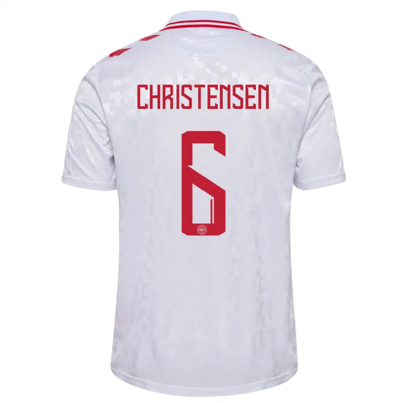 Danxen Dzieci Dania Andreas Christensen #6 Biały Wyjazdowa Koszulka 24-26 Koszulki Klubowe