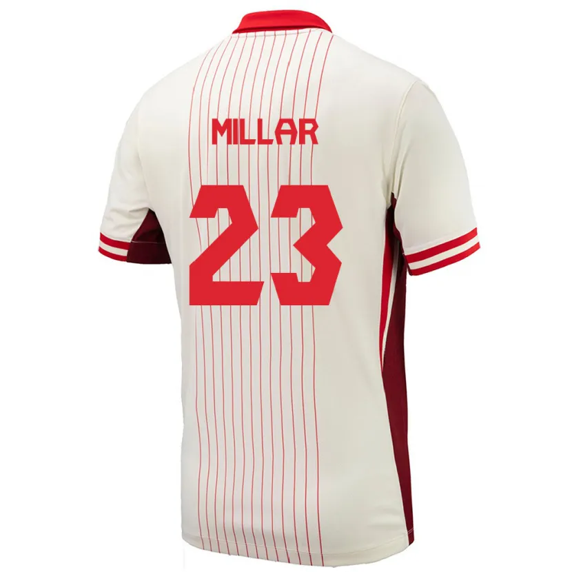 Danxen Dzieci Kanada Liam Millar #23 Biały Wyjazdowa Koszulka 24-26 Koszulki Klubowe