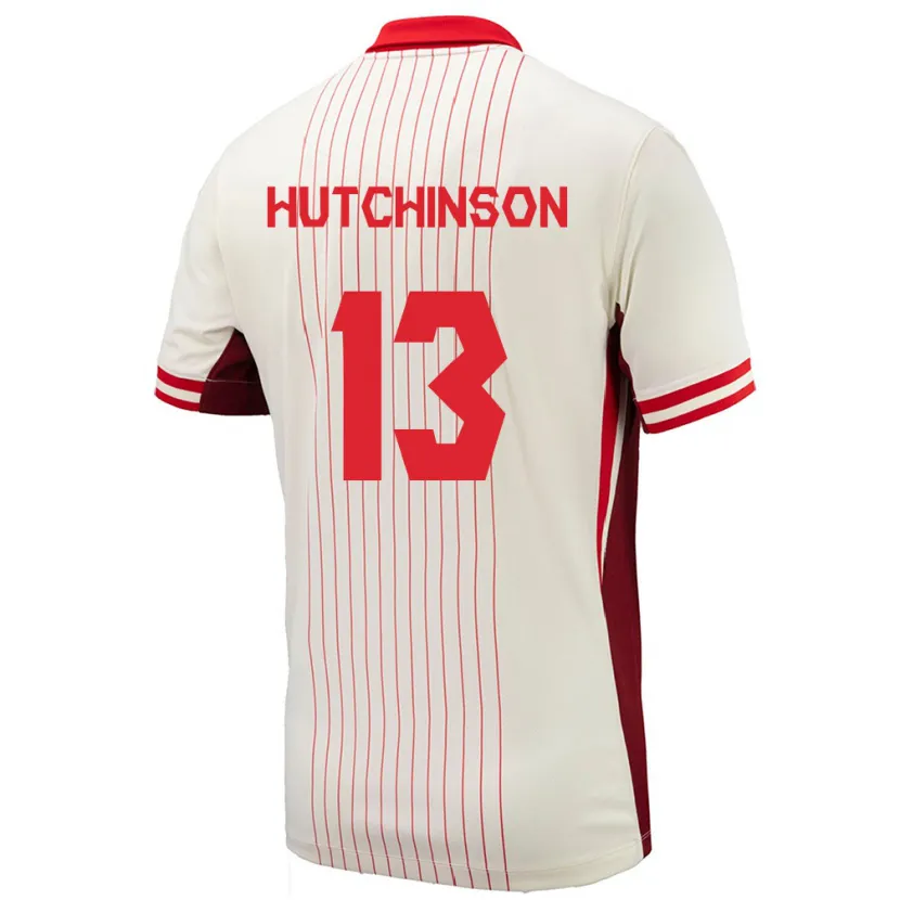 Danxen Dzieci Kanada Atiba Hutchinson #13 Biały Wyjazdowa Koszulka 24-26 Koszulki Klubowe