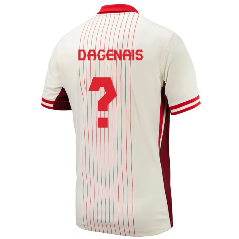 Danxen Dzieci Kanada Melissa Dagenais #0 Biały Wyjazdowa Koszulka 24-26 Koszulki Klubowe
