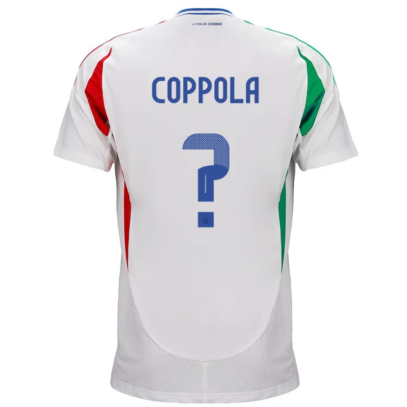 Danxen Dzieci Włochy Diego Coppola #0 Biały Wyjazdowa Koszulka 24-26 Koszulki Klubowe