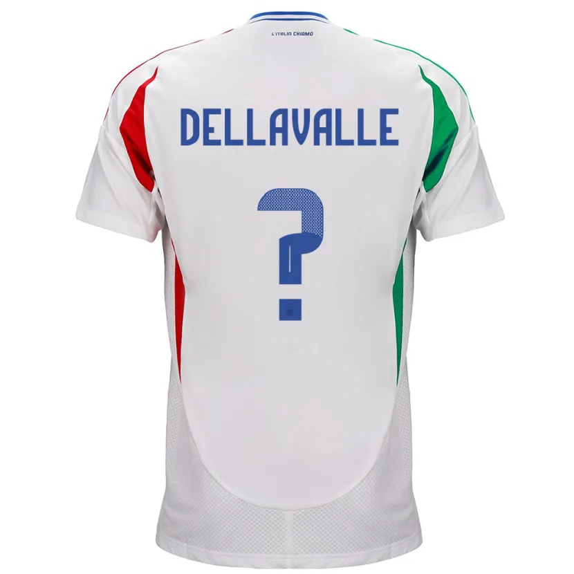 Danxen Dzieci Włochy Alessandro Dellavalle #0 Biały Wyjazdowa Koszulka 24-26 Koszulki Klubowe