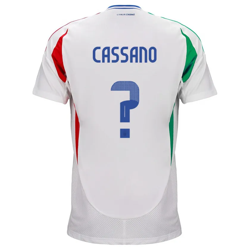 Danxen Dzieci Włochy Claudio Cassano #0 Biały Wyjazdowa Koszulka 24-26 Koszulki Klubowe