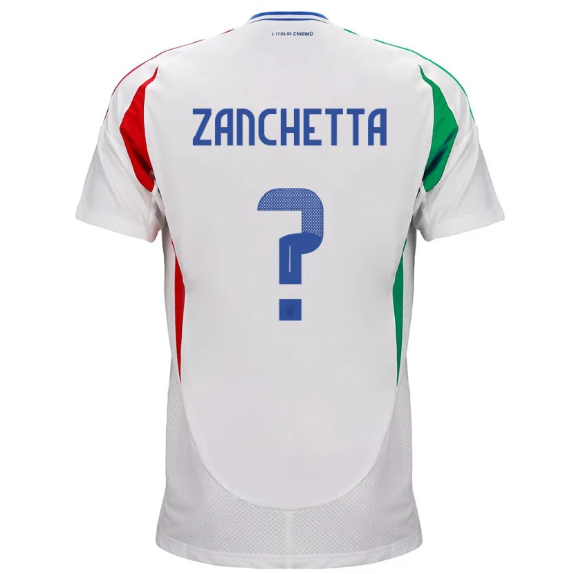 Danxen Dzieci Włochy Mattia Zanchetta #0 Biały Wyjazdowa Koszulka 24-26 Koszulki Klubowe