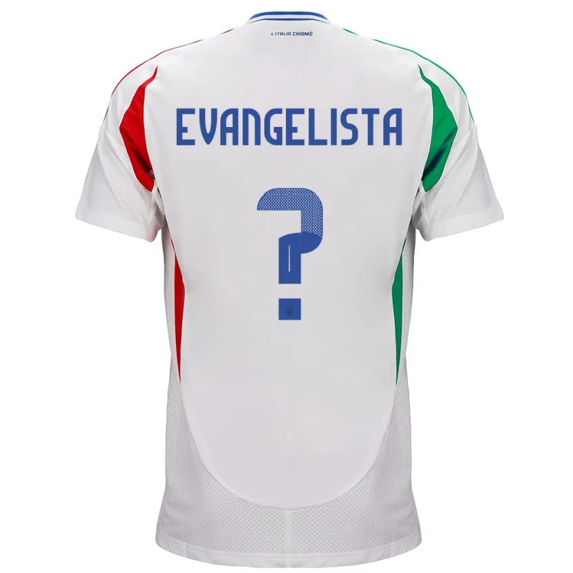 Danxen Dzieci Włochy Edoardo Evangelista #0 Biały Wyjazdowa Koszulka 24-26 Koszulki Klubowe
