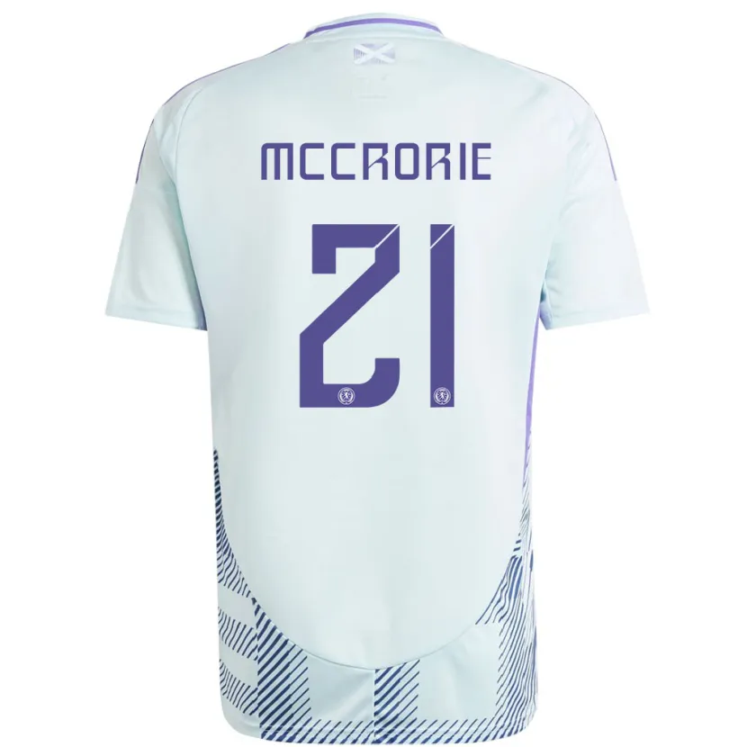Danxen Dzieci Szkocja Robby Mccrorie #21 Jasno-Miętowy Błękit Wyjazdowa Koszulka 24-26 Koszulki Klubowe