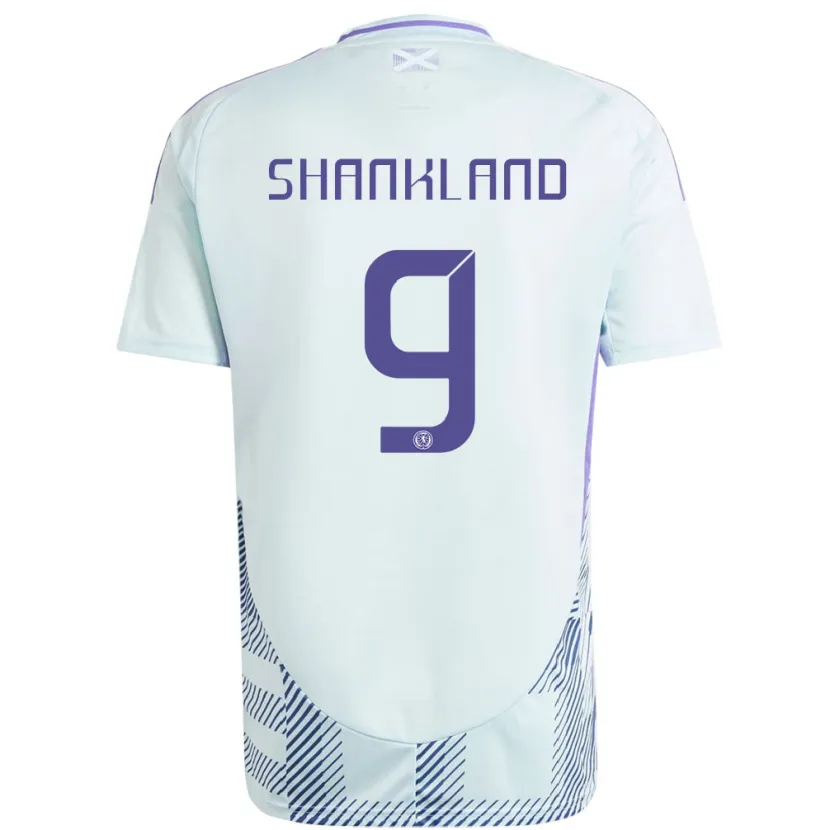 Danxen Dzieci Szkocja Lawrence Shankland #9 Jasno-Miętowy Błękit Wyjazdowa Koszulka 24-26 Koszulki Klubowe