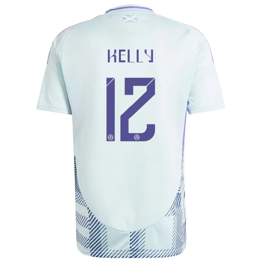 Danxen Dzieci Szkocja Liam Kelly #12 Jasno-Miętowy Błękit Wyjazdowa Koszulka 24-26 Koszulki Klubowe