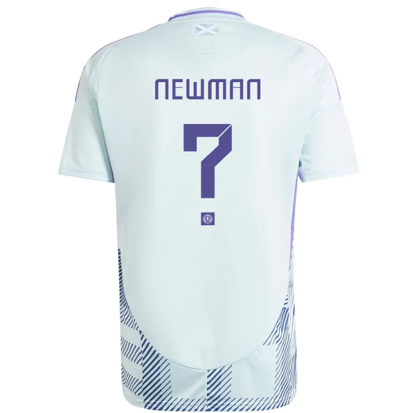 Danxen Dzieci Szkocja Jack Newman #0 Jasno-Miętowy Błękit Wyjazdowa Koszulka 24-26 Koszulki Klubowe