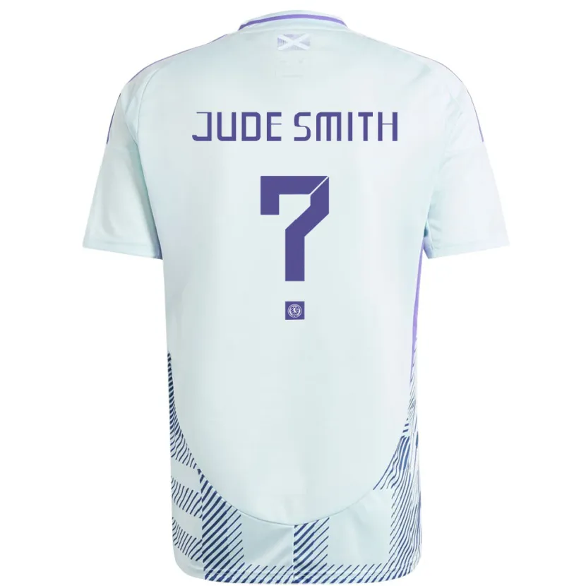 Danxen Dzieci Szkocja Jude Smith #0 Jasno-Miętowy Błękit Wyjazdowa Koszulka 24-26 Koszulki Klubowe