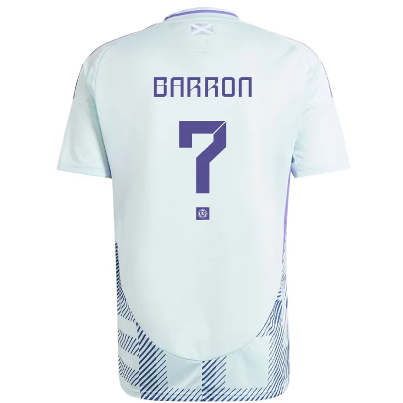 Danxen Dzieci Szkocja Connor Barron #0 Jasno-Miętowy Błękit Wyjazdowa Koszulka 24-26 Koszulki Klubowe