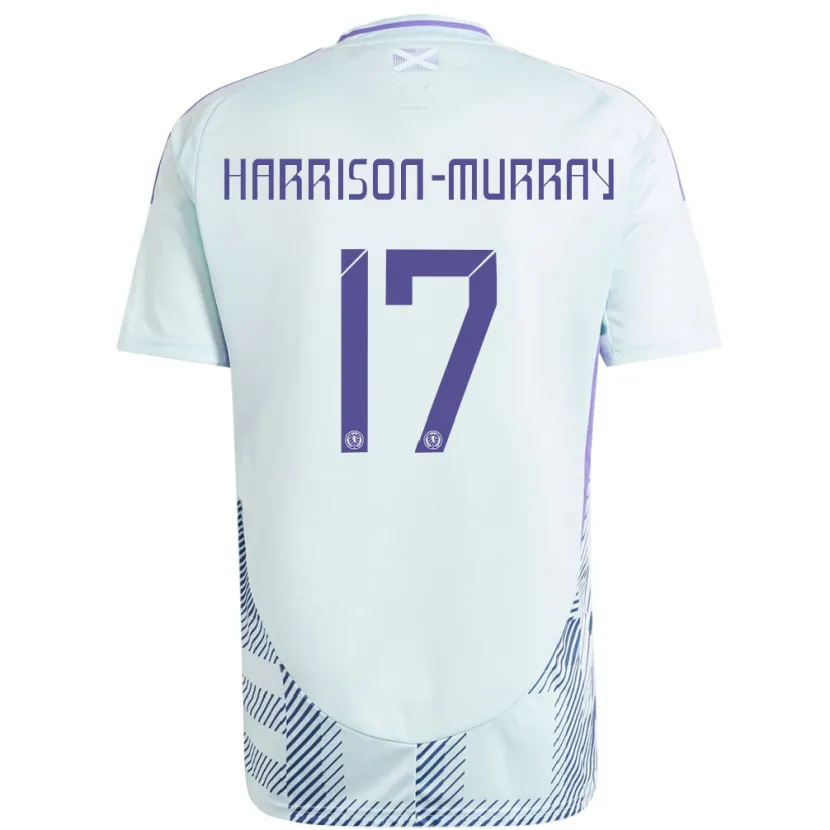 Danxen Dzieci Szkocja Christie Harrison-Murray #17 Jasno-Miętowy Błękit Wyjazdowa Koszulka 24-26 Koszulki Klubowe