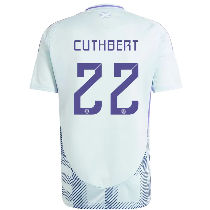 Danxen Dzieci Szkocja Erin Cuthbert #22 Jasno-Miętowy Błękit Wyjazdowa Koszulka 24-26 Koszulki Klubowe