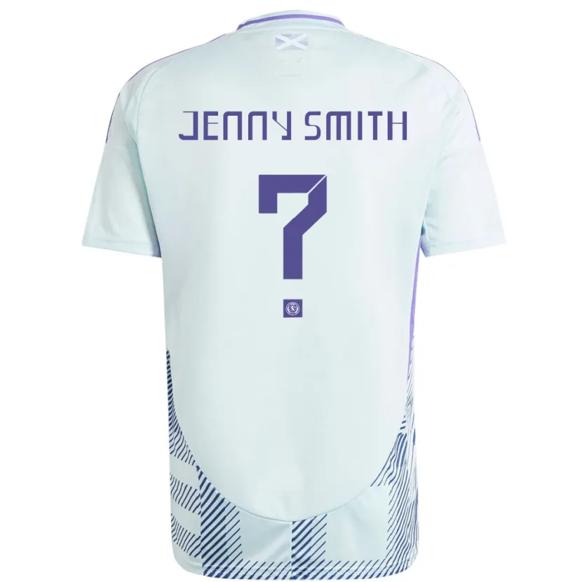 Danxen Dzieci Szkocja Jenny Smith #0 Jasno-Miętowy Błękit Wyjazdowa Koszulka 24-26 Koszulki Klubowe