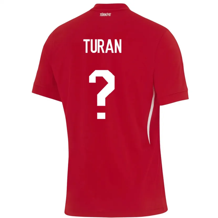 Danxen Dzieci Turcja Hasan Turan #0 Czerwony Wyjazdowa Koszulka 24-26 Koszulki Klubowe