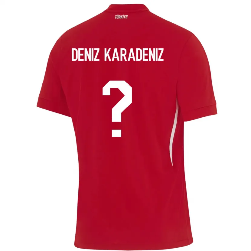 Danxen Dzieci Turcja Mustafa Deniz Karadeniz #0 Czerwony Wyjazdowa Koszulka 24-26 Koszulki Klubowe