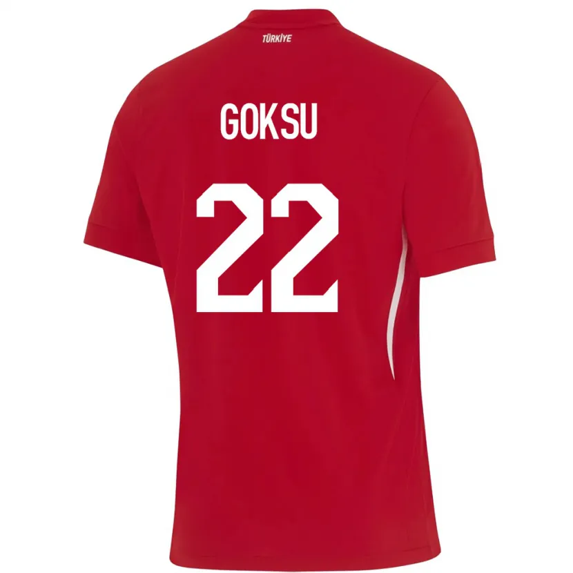Danxen Dzieci Turcja Yasam Göksu #22 Czerwony Wyjazdowa Koszulka 24-26 Koszulki Klubowe