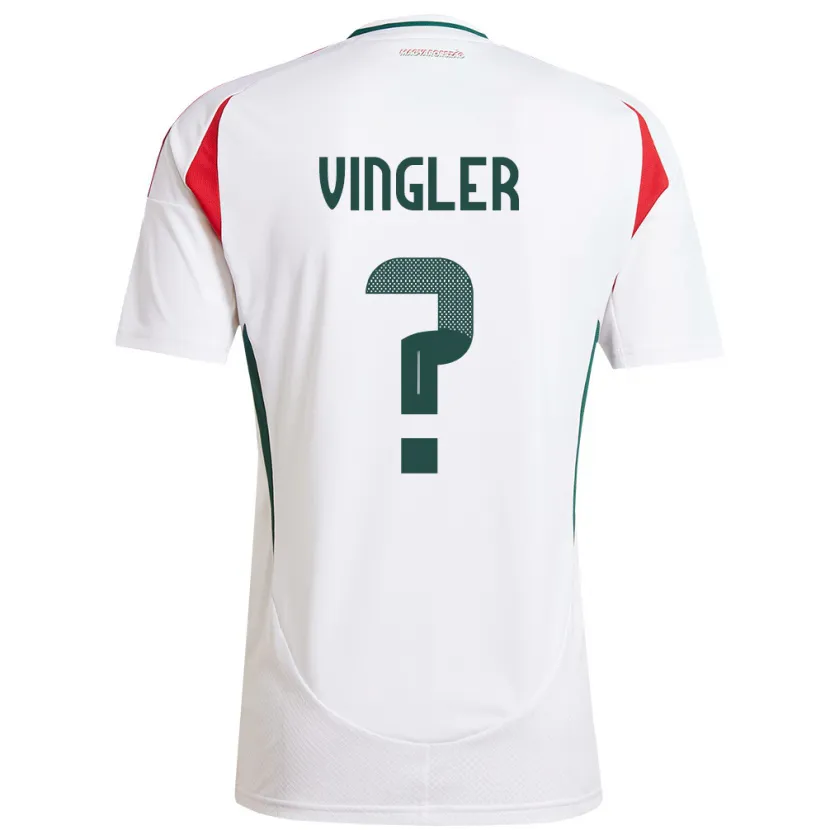 Danxen Dzieci Węgry László Vingler #0 Biały Wyjazdowa Koszulka 24-26 Koszulki Klubowe