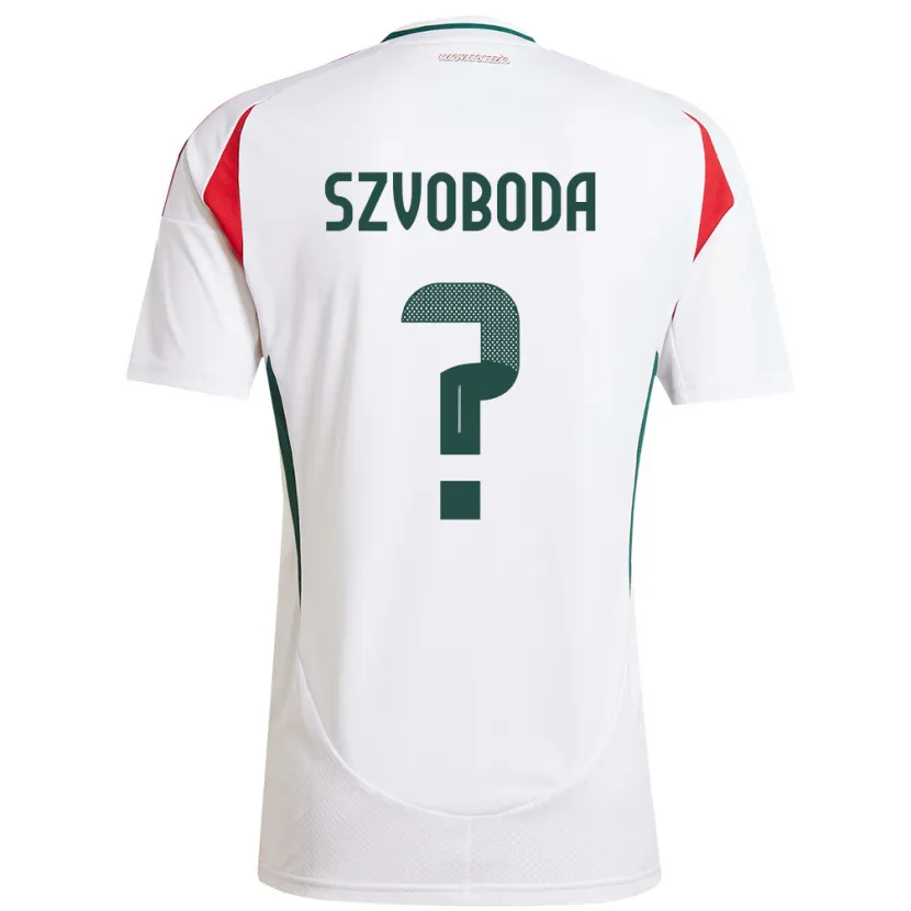 Danxen Dzieci Węgry Dániel Szvoboda #0 Biały Wyjazdowa Koszulka 24-26 Koszulki Klubowe