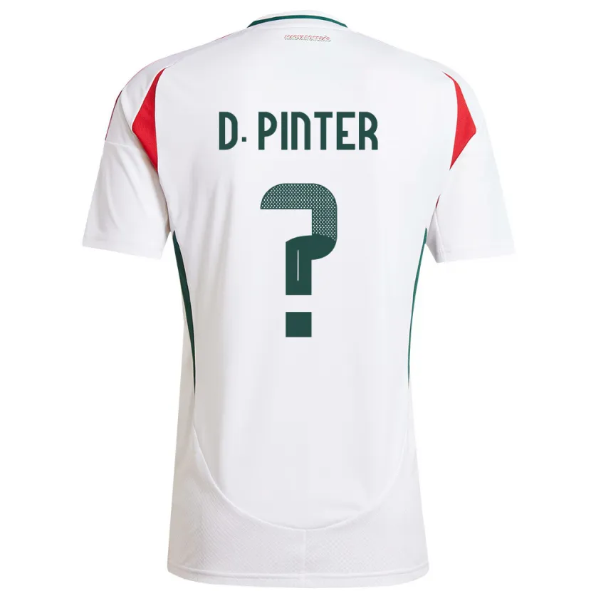 Danxen Dzieci Węgry Daniel Pinter #0 Biały Wyjazdowa Koszulka 24-26 Koszulki Klubowe