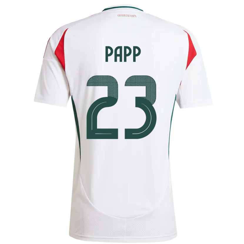 Danxen Dzieci Węgry Luca Papp #23 Biały Wyjazdowa Koszulka 24-26 Koszulki Klubowe