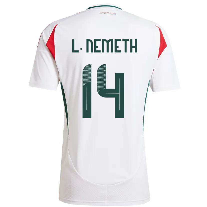 Danxen Dzieci Węgry Loretta Németh #14 Biały Wyjazdowa Koszulka 24-26 Koszulki Klubowe