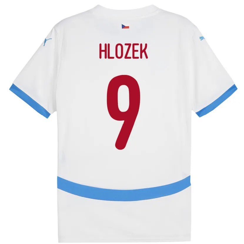 Danxen Dzieci Czechy Adam Hlozek #9 Biały Wyjazdowa Koszulka 24-26 Koszulki Klubowe