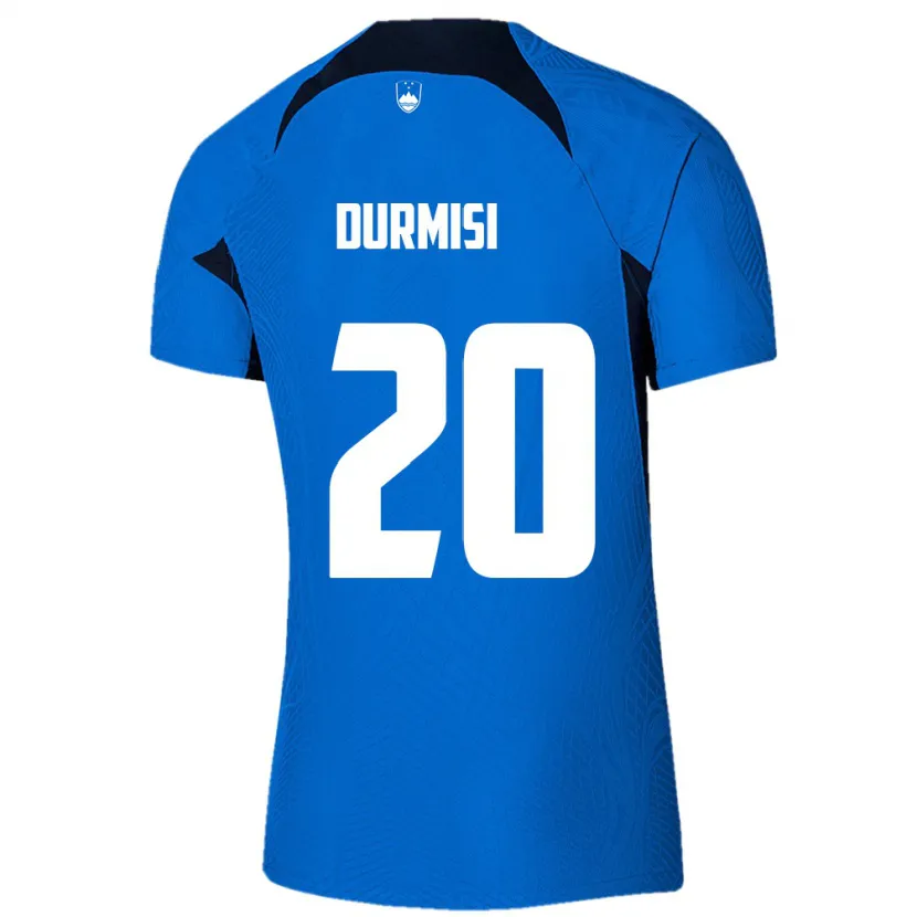 Danxen Dzieci Słowenia Arman Durmisi #20 Niebieski Wyjazdowa Koszulka 24-26 Koszulki Klubowe