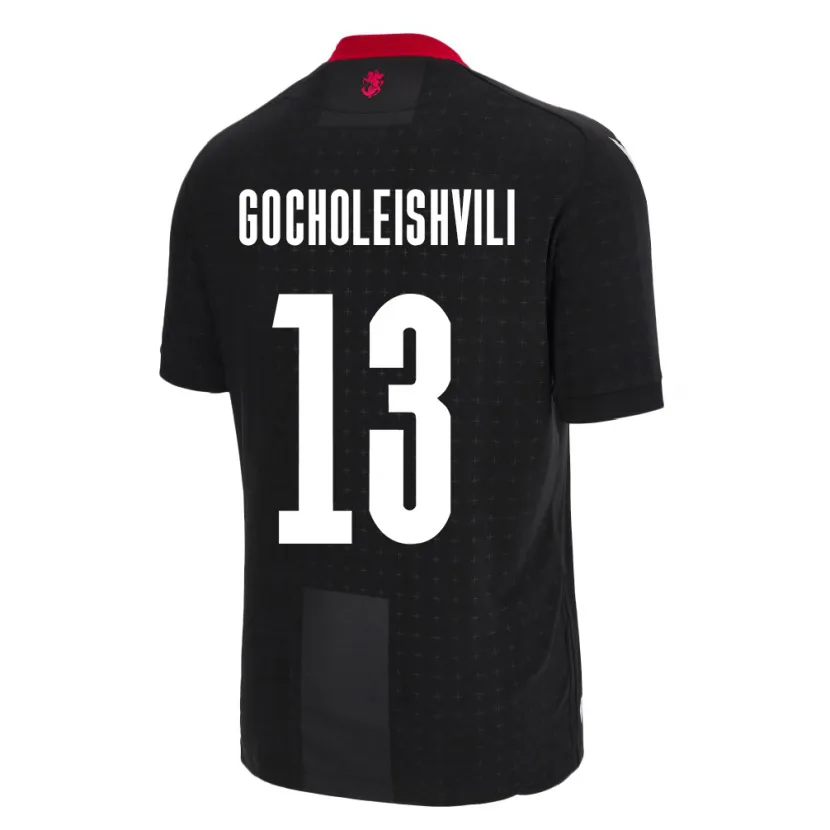 Danxen Dzieci Georgia Giorgi Gocholeishvili #13 Czarny Wyjazdowa Koszulka 24-26 Koszulki Klubowe