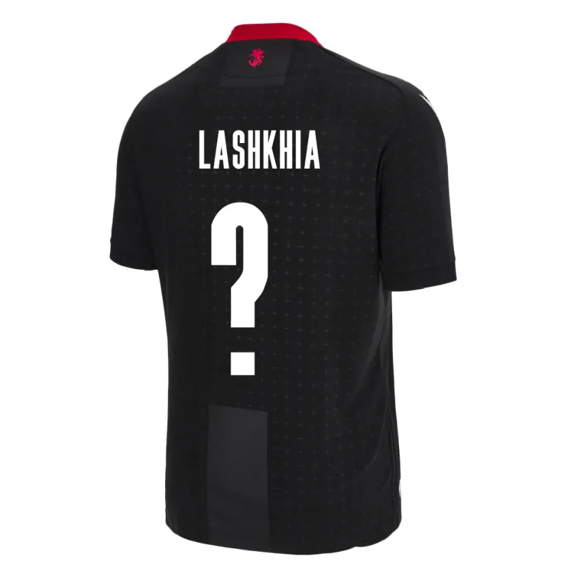 Danxen Dzieci Georgia Luka Lashkhia #0 Czarny Wyjazdowa Koszulka 24-26 Koszulki Klubowe