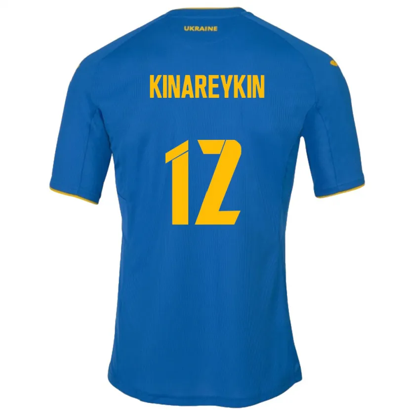 Danxen Dzieci Ukraina Yakiv Kinareykin #12 Niebieski Wyjazdowa Koszulka 24-26 Koszulki Klubowe