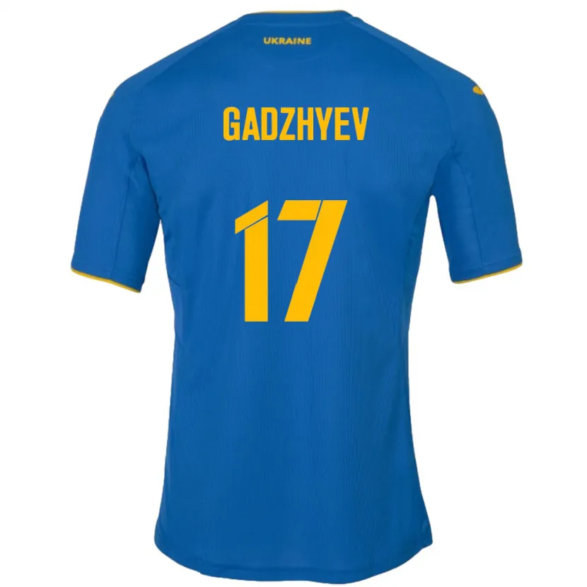 Danxen Dzieci Ukraina Ramik Gadzhyev #17 Niebieski Wyjazdowa Koszulka 24-26 Koszulki Klubowe