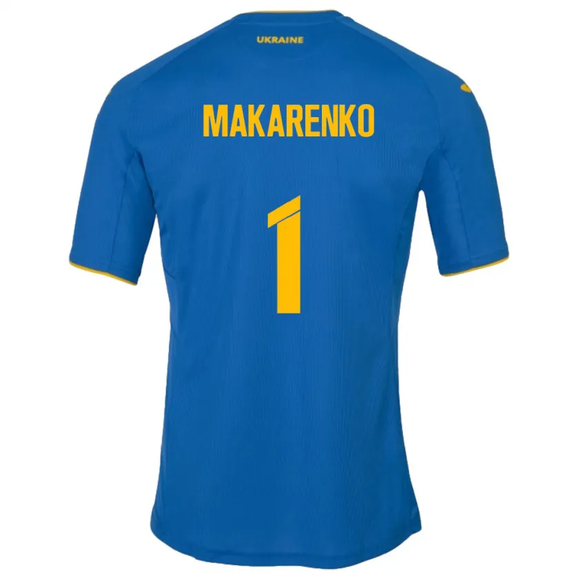 Danxen Dzieci Ukraina Nazar Makarenko #1 Niebieski Wyjazdowa Koszulka 24-26 Koszulki Klubowe